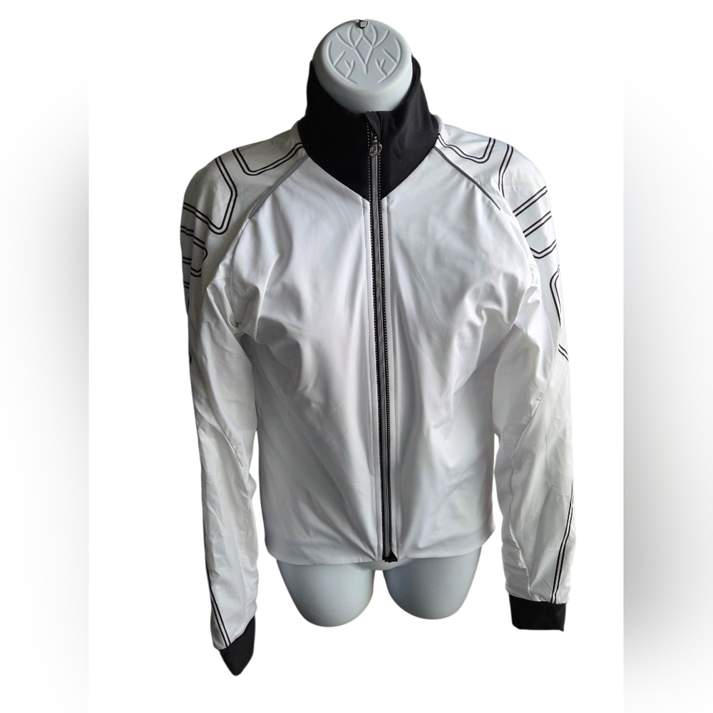 Assos IJ.SHAQUNO Mens White Black Cycling Jacket Size S